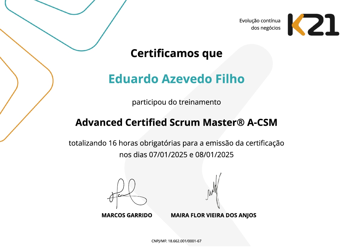 Certificado K21